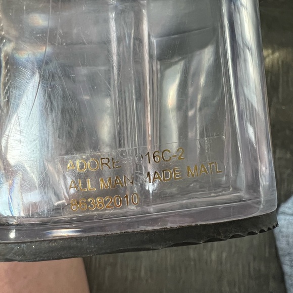 Pleaser’s Adore-1016C-2 7” Clear lace up ankle boots. - Picture 5 of 8